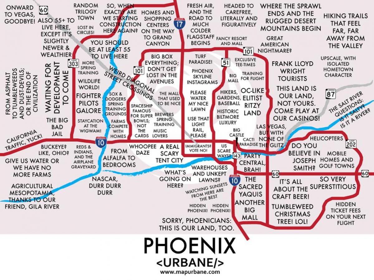 peta Phoenix pinggir bandar